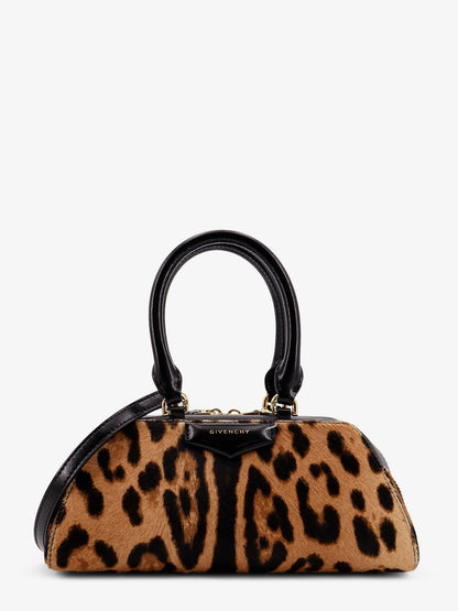 Antigona East West Mini pony skin crossbody bag with animal print thumbnail