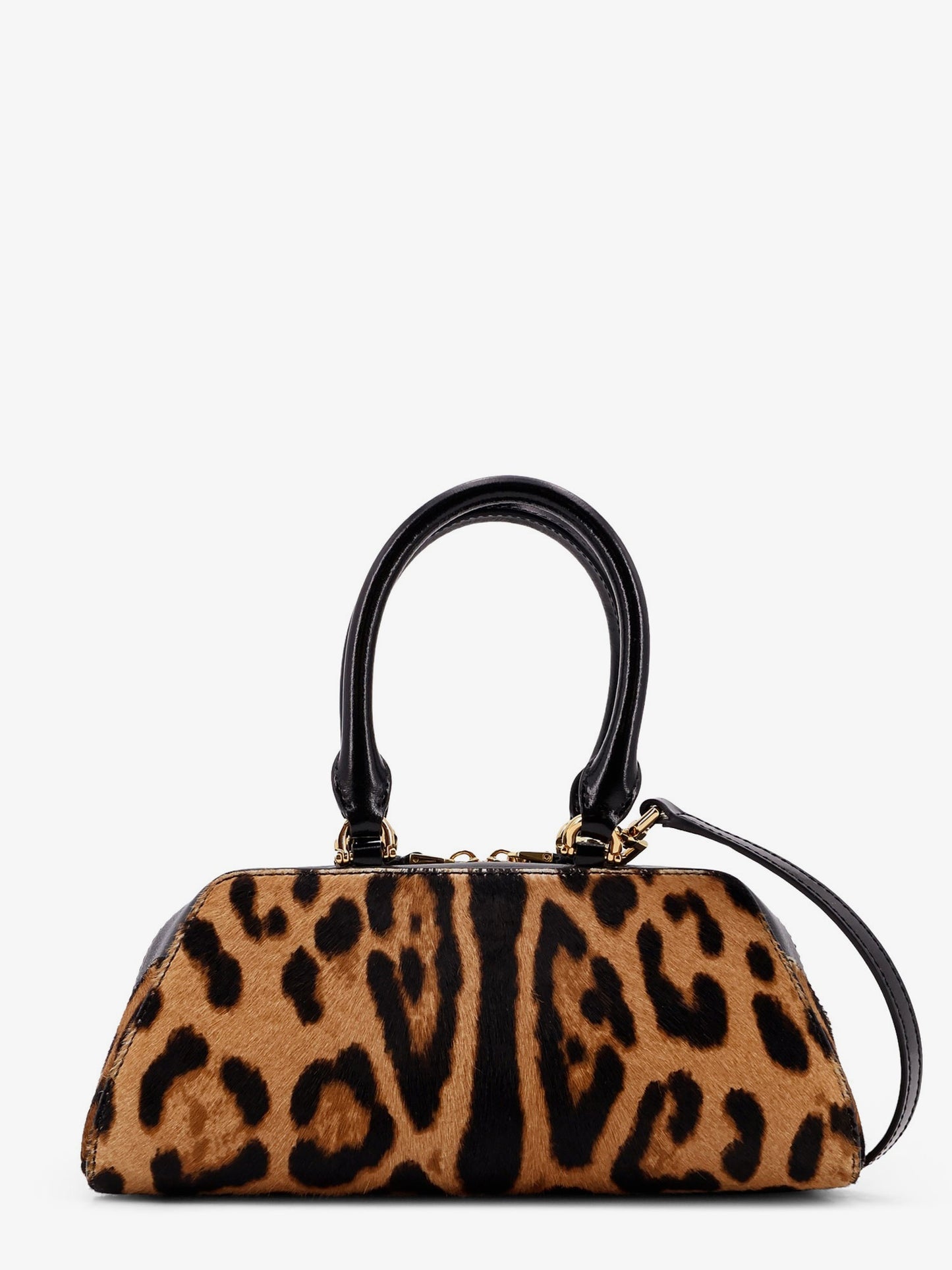 Antigona East West Mini pony skin crossbody bag with animal print
