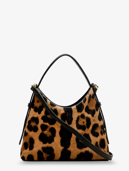 Voyou Nano bag pony skin crossbody bag with animal print thumbnail