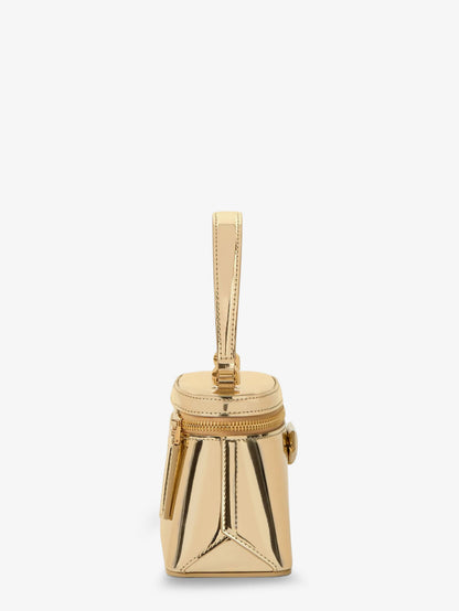 Antigona mirror-effect leather beauty case thumbnail