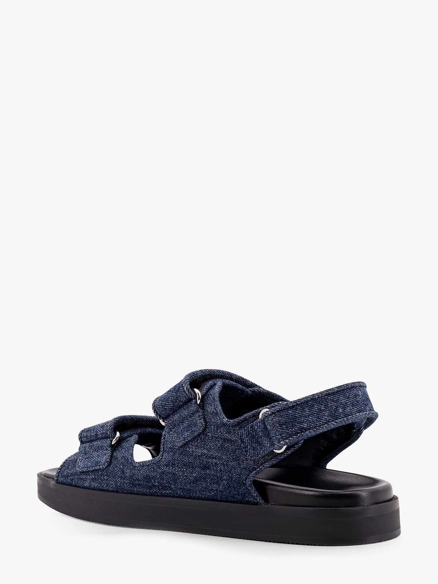 Strap flat denim sandals