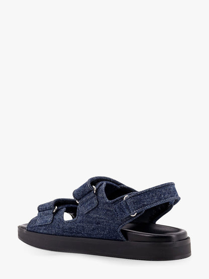 Strap flat denim sandals thumbnail