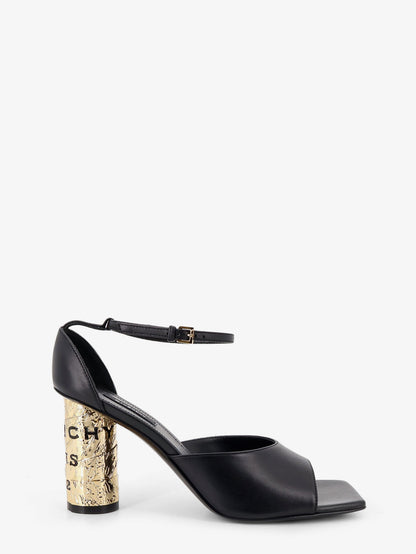 Leather sandals with Tape heel thumbnail