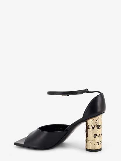 Leather sandals with Tape heel thumbnail