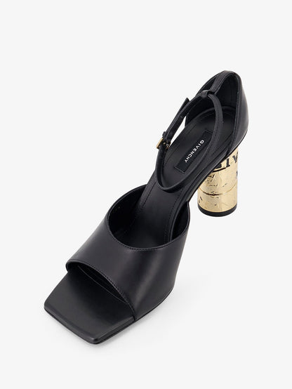 Leather sandals with Tape heel thumbnail