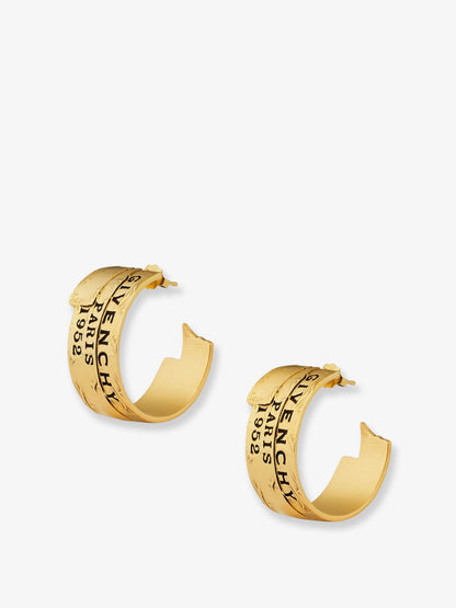 Givenchy Tape metal earrings with gold finishes thumbnail