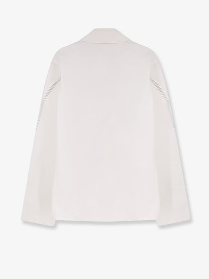 Denim jacket with iconic lettering logo on the front thumbnail