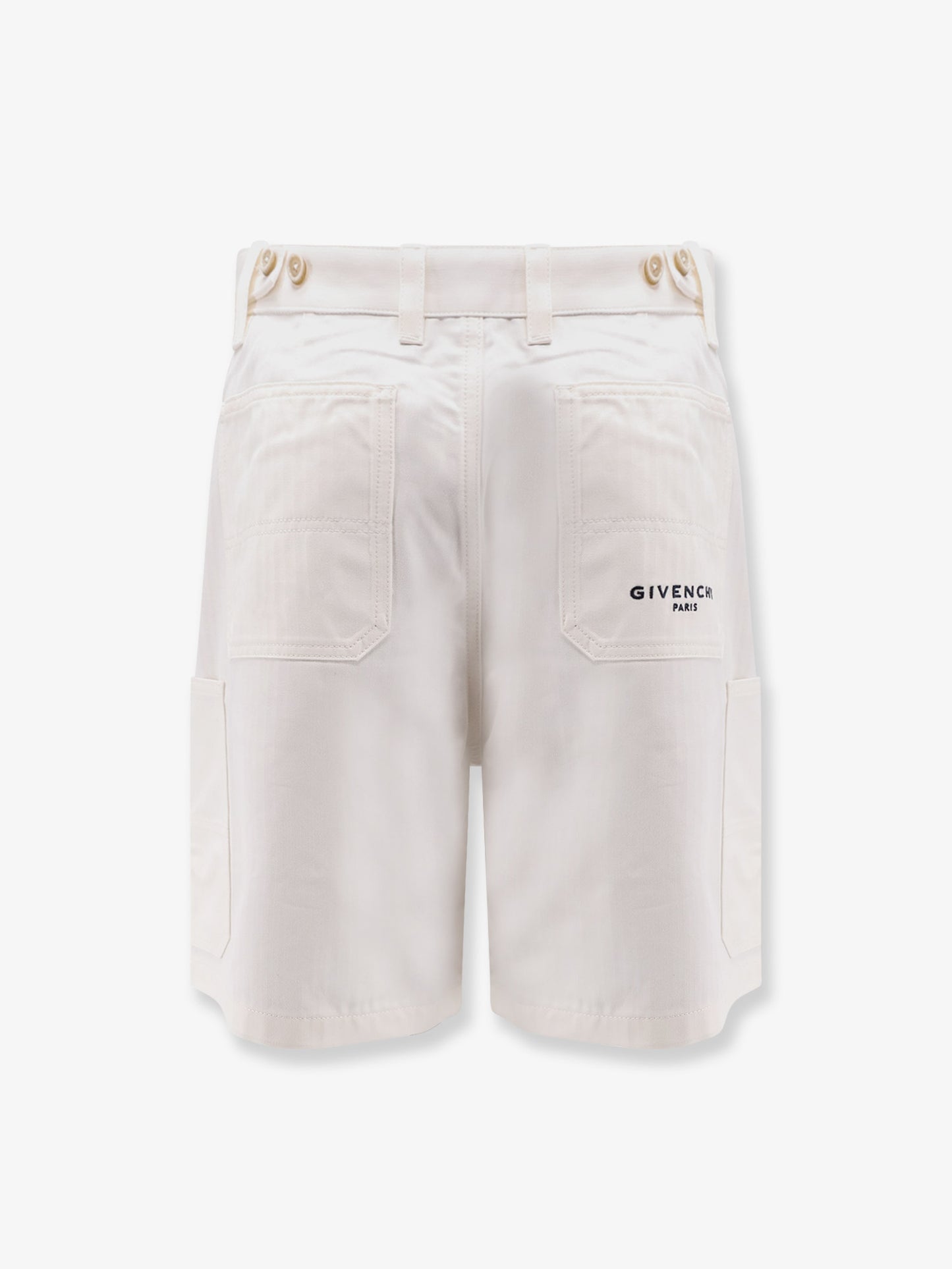 Cotton bermuda shorts with Logo embroidery