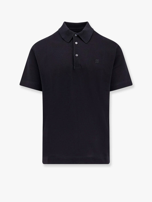 Maglia polo in cotone piqué con ricamo 4g