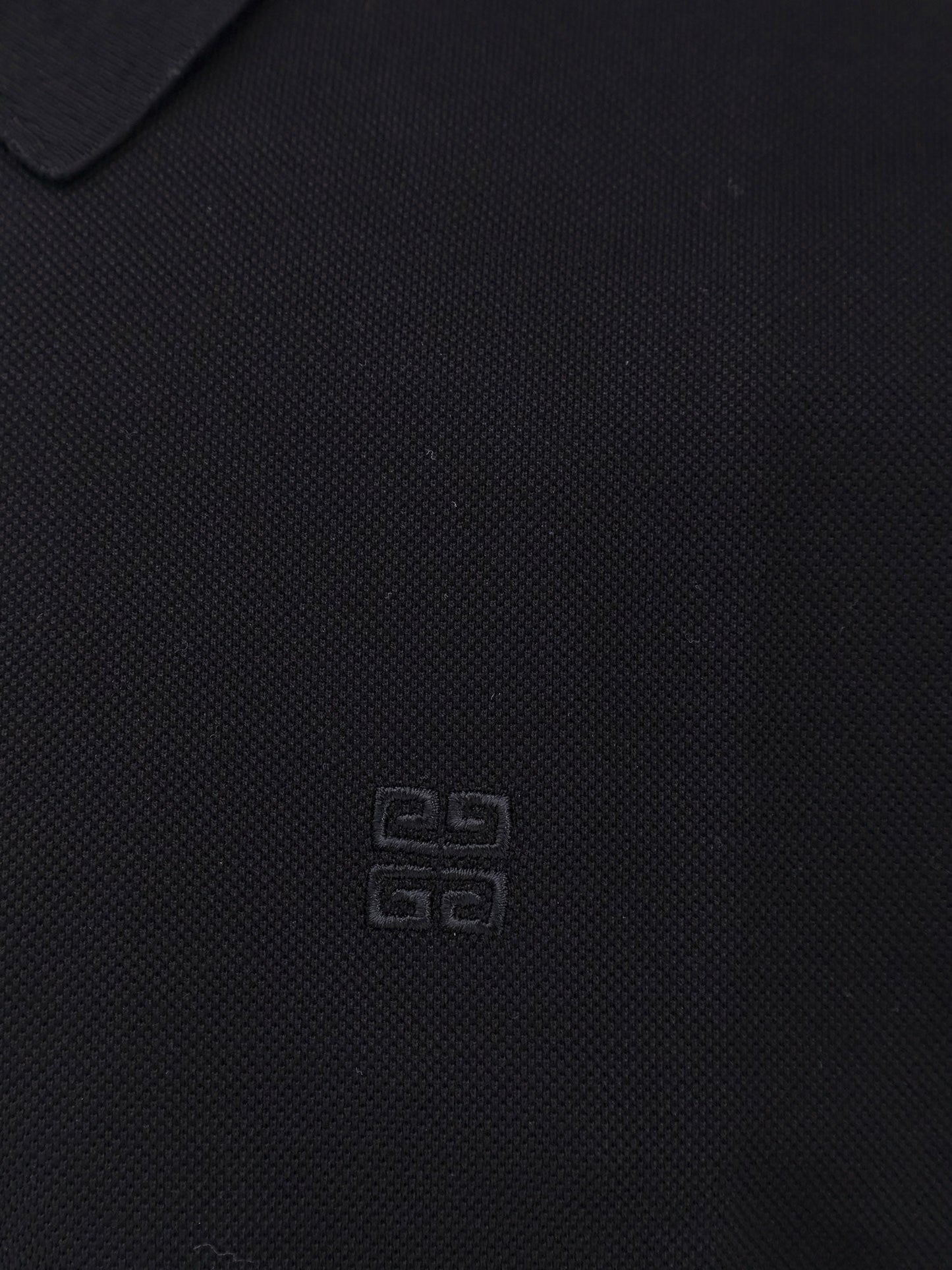 Maglia polo in cotone piqué con ricamo 4g