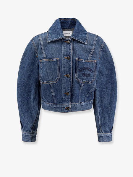 Denim Jacket with Logo embroidery GIVENCHY - Nugnes1920