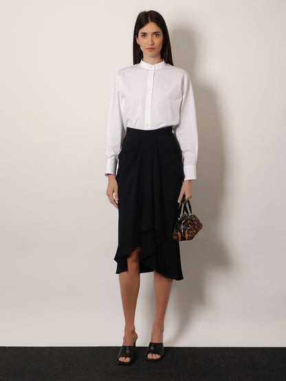 Draped midi skirt thumbnail