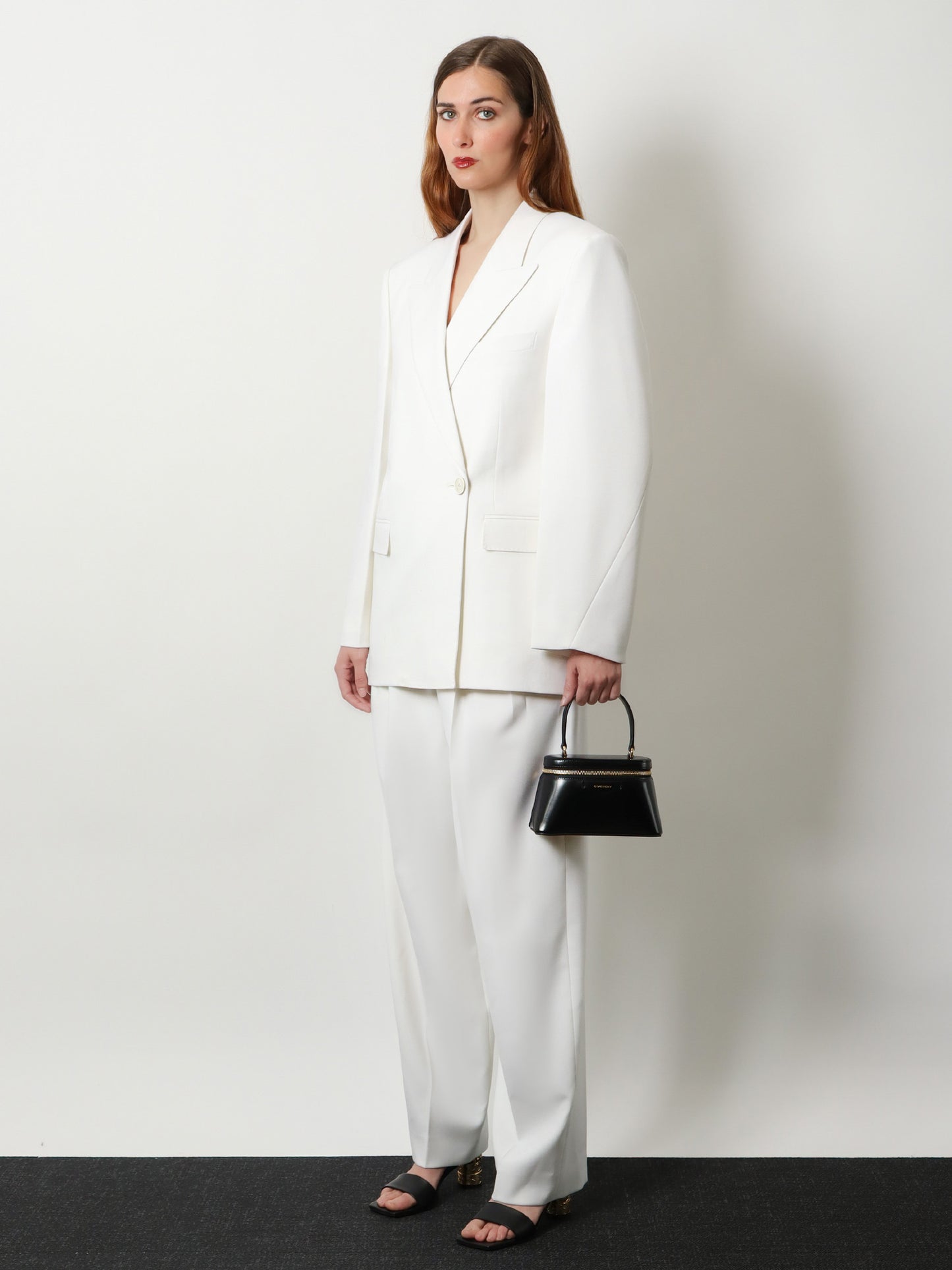 Wool and mohair trousers