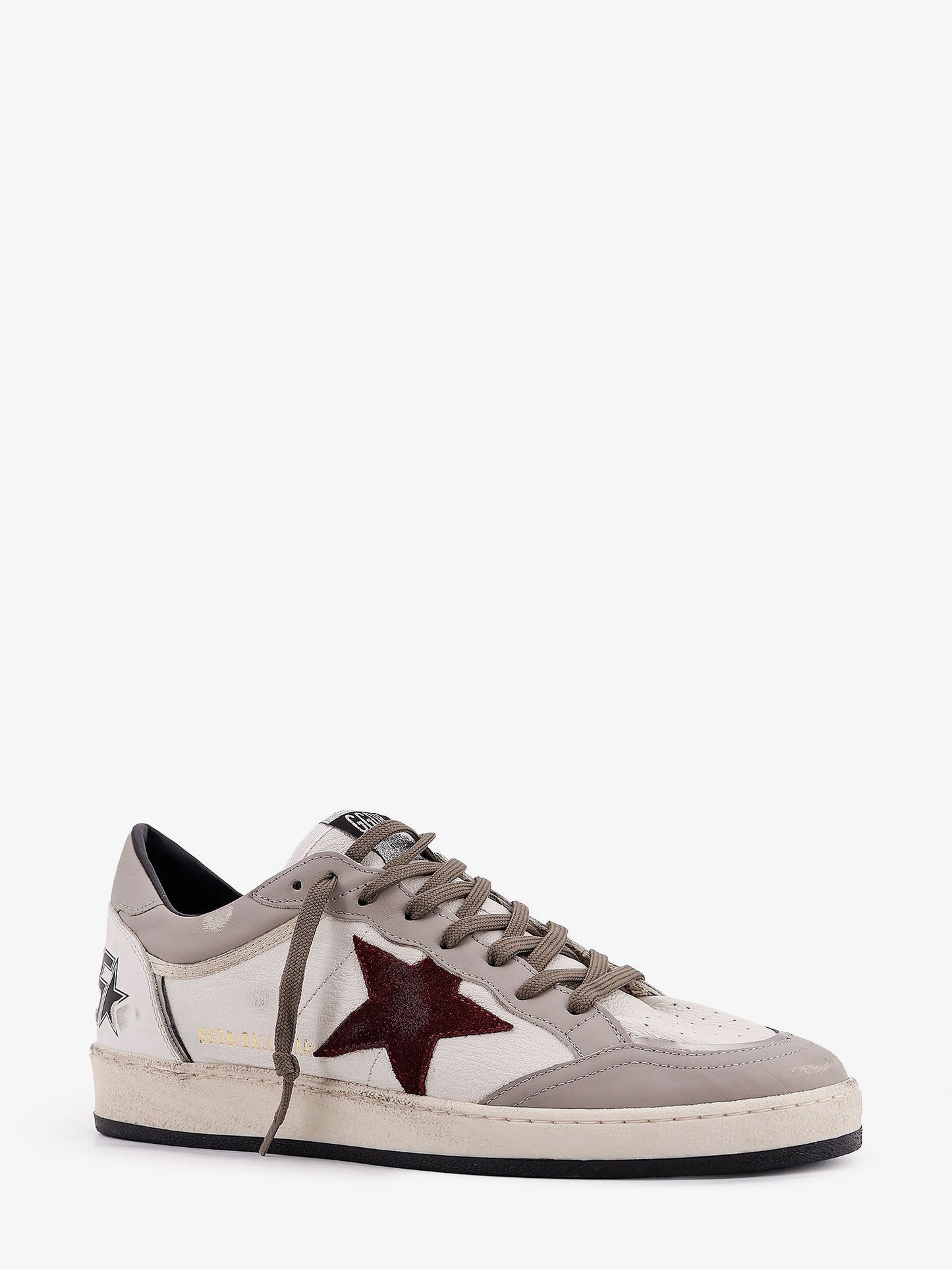 Ballstar leather sneakers with suede inserts