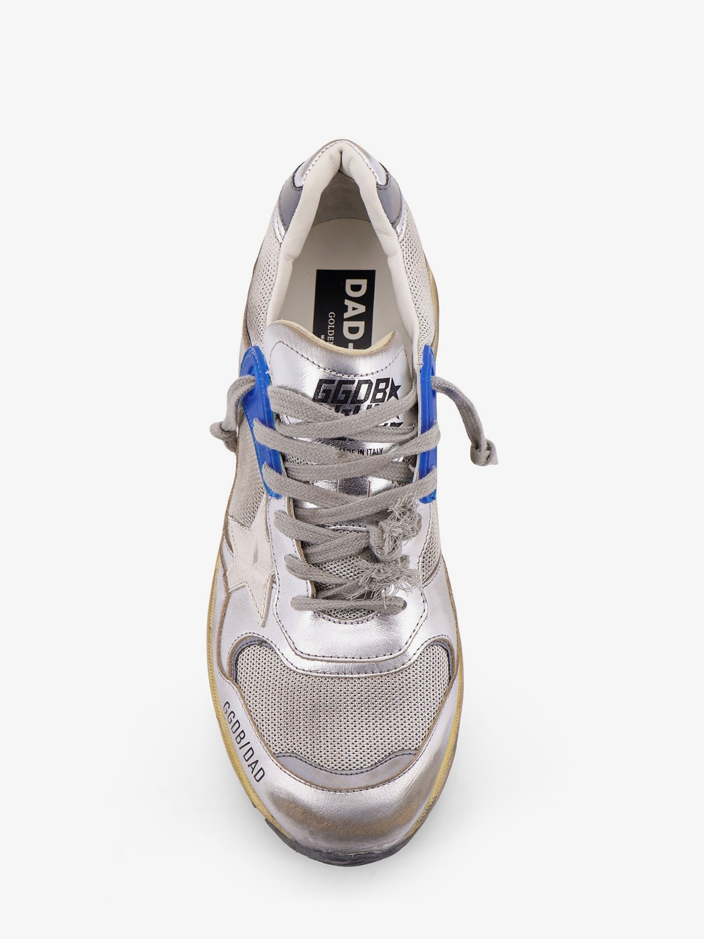 Mesh and leather sneakers with side logo