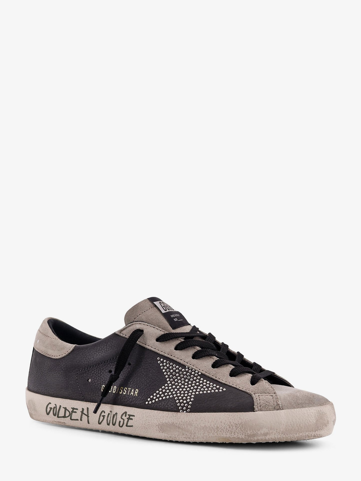 Superstar leather sneakers with side logo