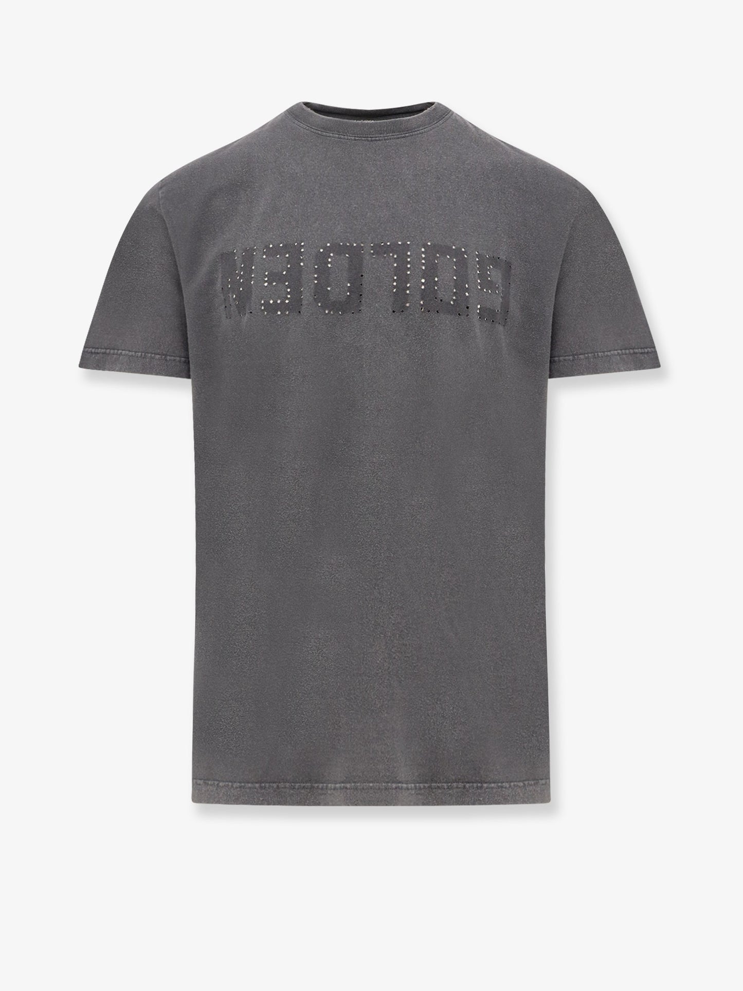 Distressed cotton t-shirt