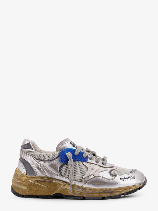 Running Dad mesh and leather sneakers with logo on the side