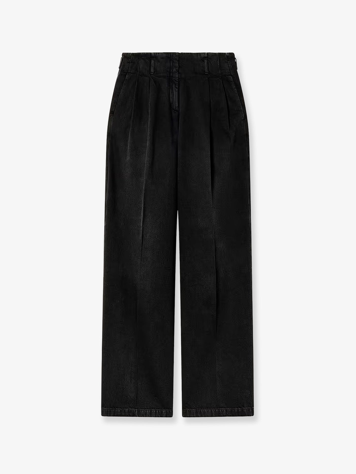 Flavia stone-washed cotton trousers