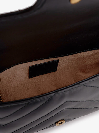 GG Marmont Mini Leather crossbody bag thumbnail