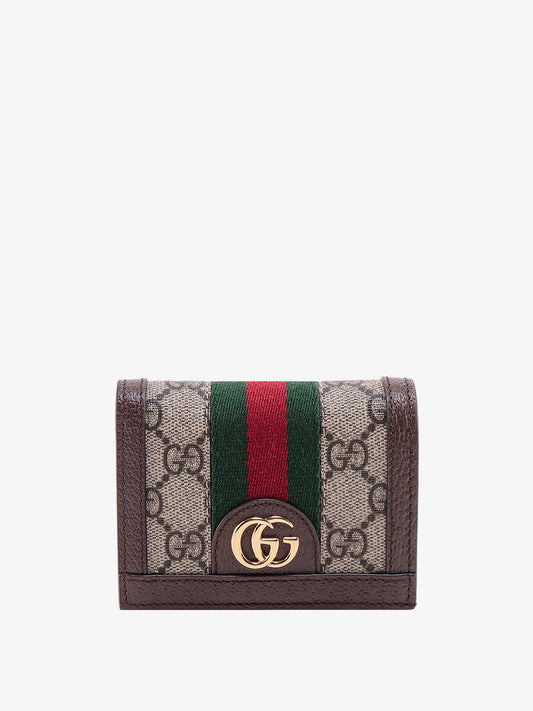 GG Supreme canvas and leather wallet