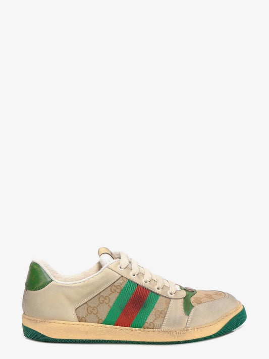 Sneakers low-top Screener GG in pelle vintage