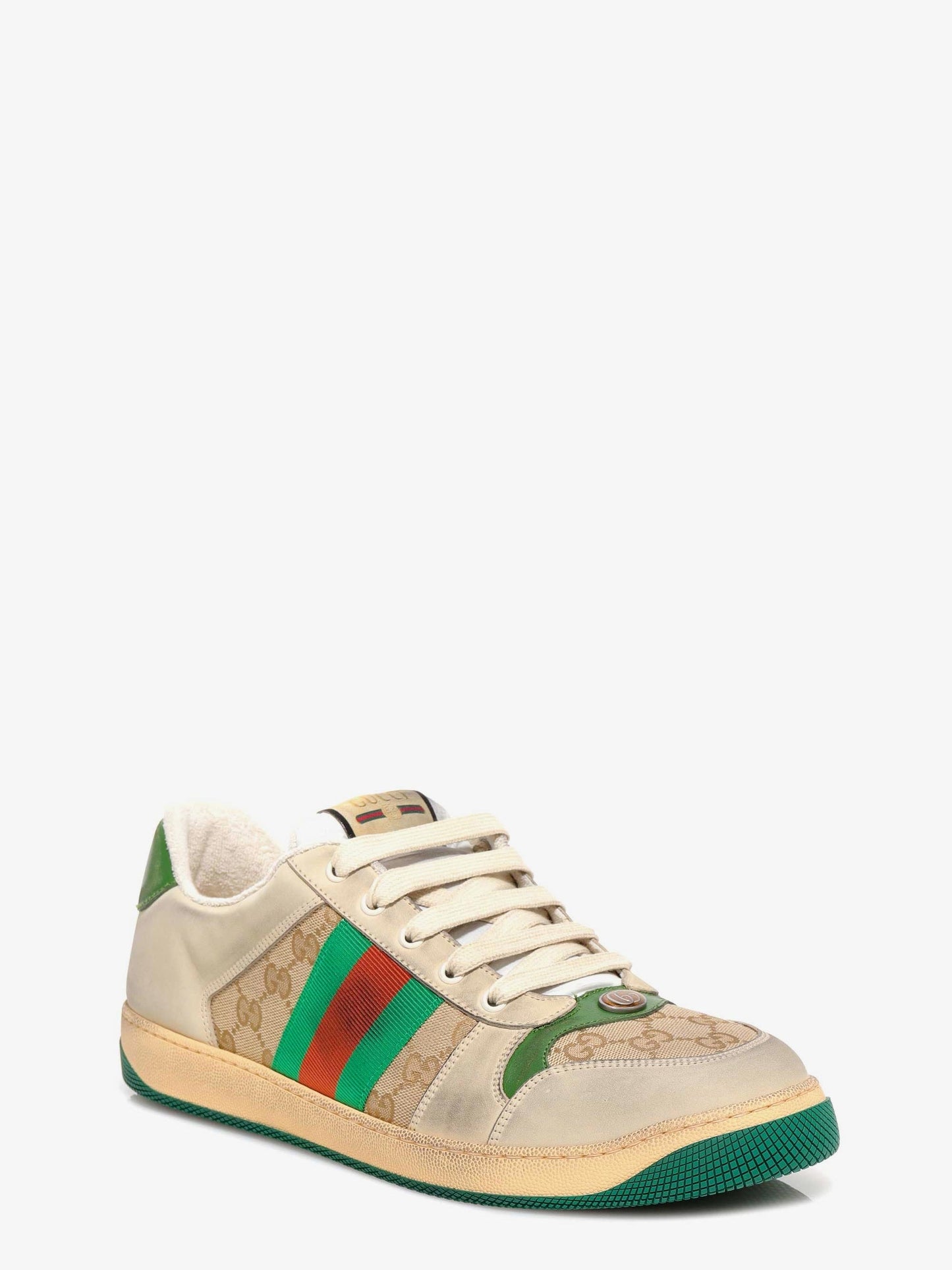 Sneakers low-top Screener GG in pelle vintage