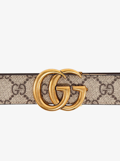 Leather and GG Supreme fabric GG belt thumbnail