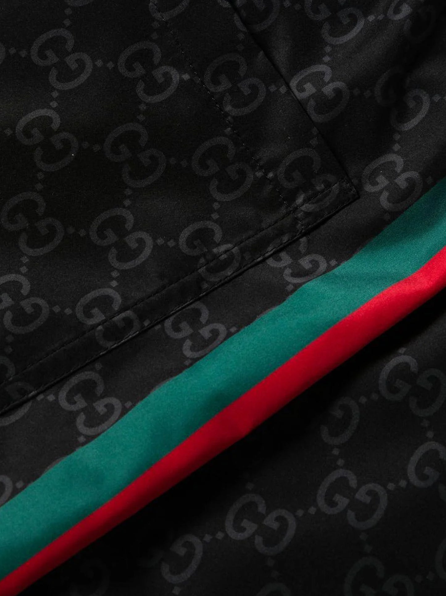 GG nylon swim trunks