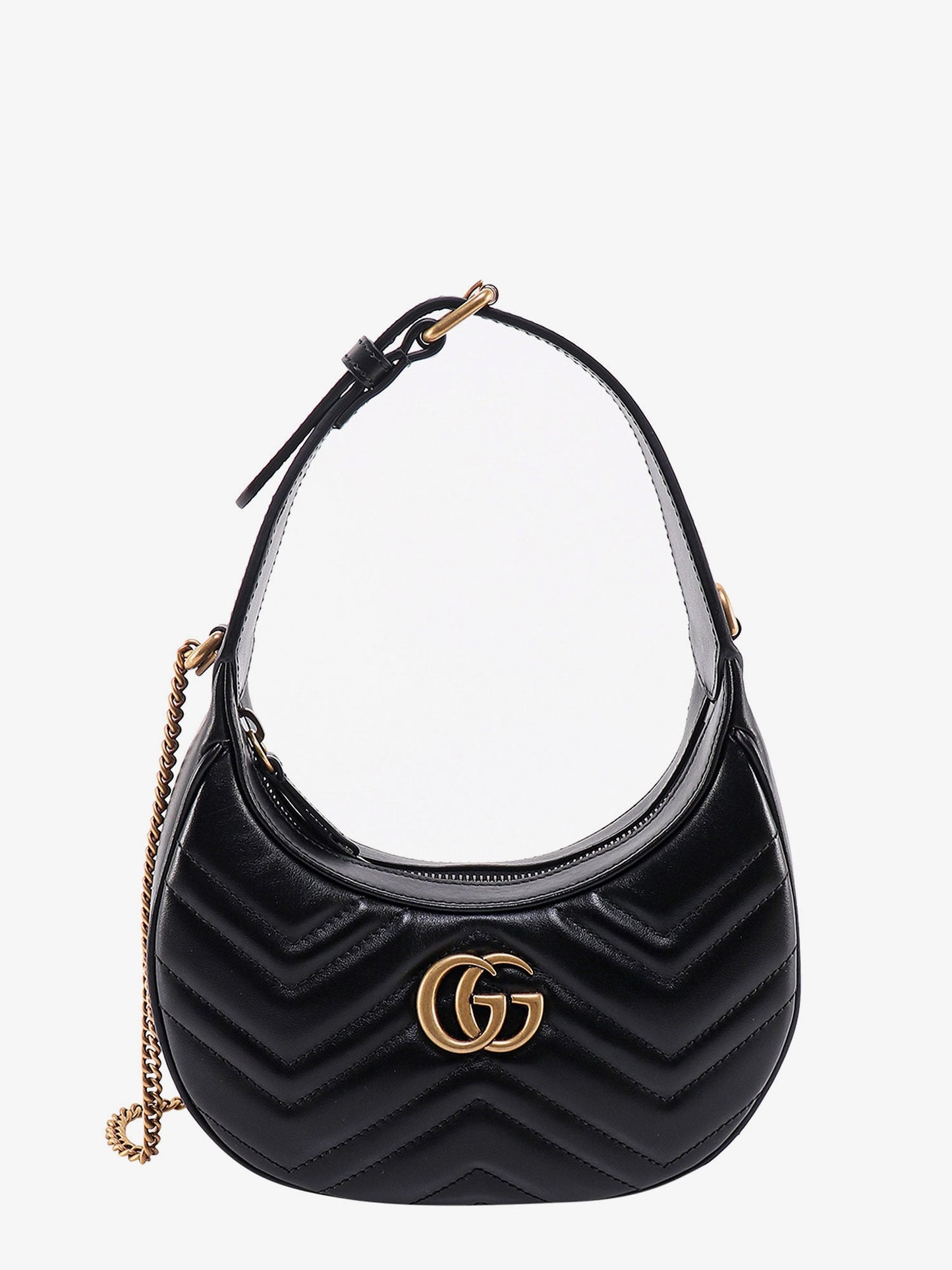 GG Marmont quilted leather shoulder bag with metal GG logo
