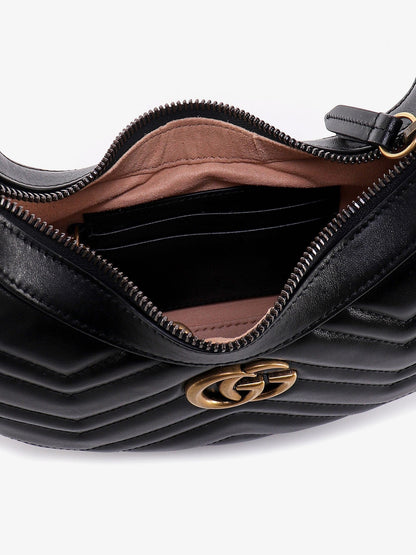 GG Marmont quilted leather shoulder bag with metal GG logo thumbnail