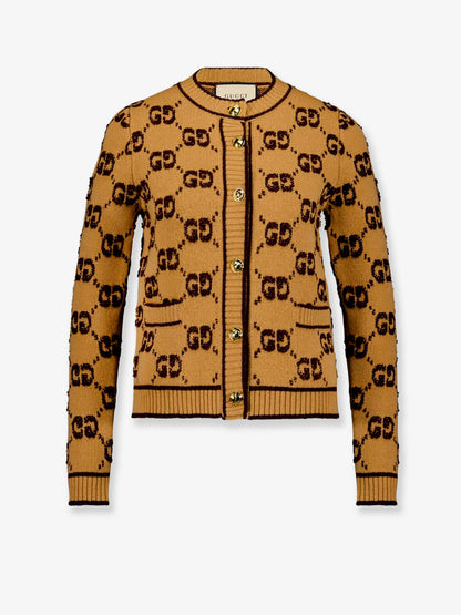 Wool cardigan with GG inlay thumbnail