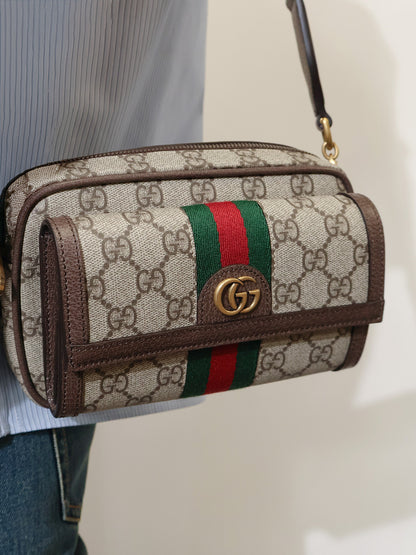 Ophidia GG fabric crossbody bag thumbnail