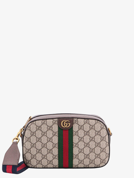 Ophidia GG Supreme Fabric and leather shoulder bag