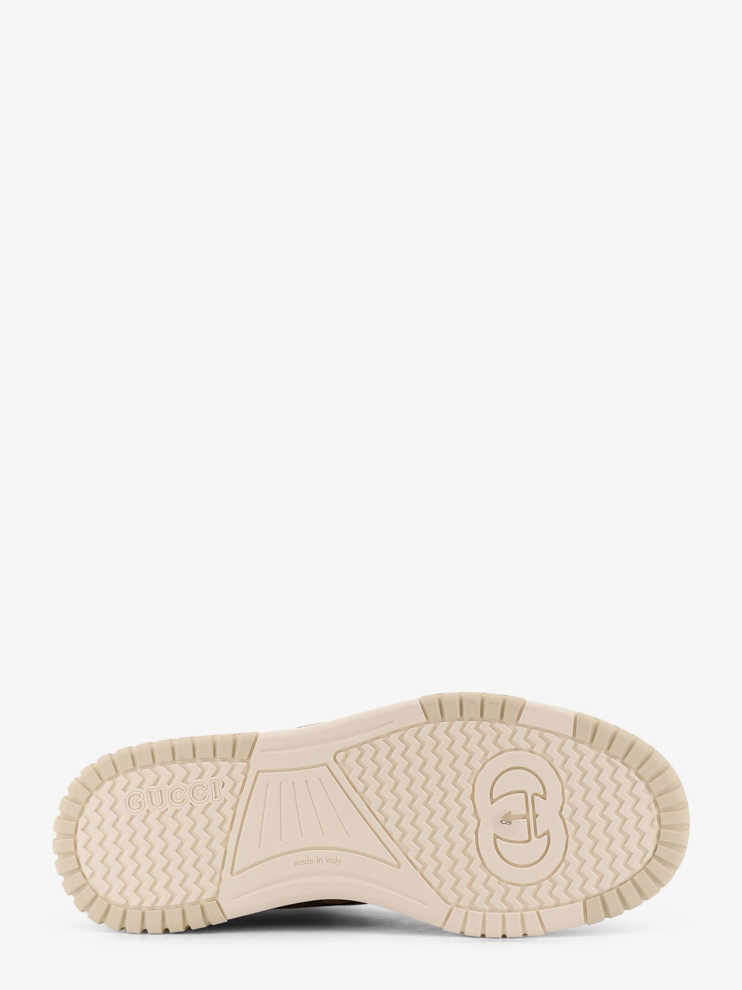 Leather and suede Low-top Re-Web sneakers with GG Supreme fabric inserts