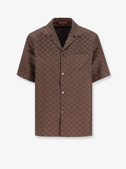 GG linen blend shirt thumbnail