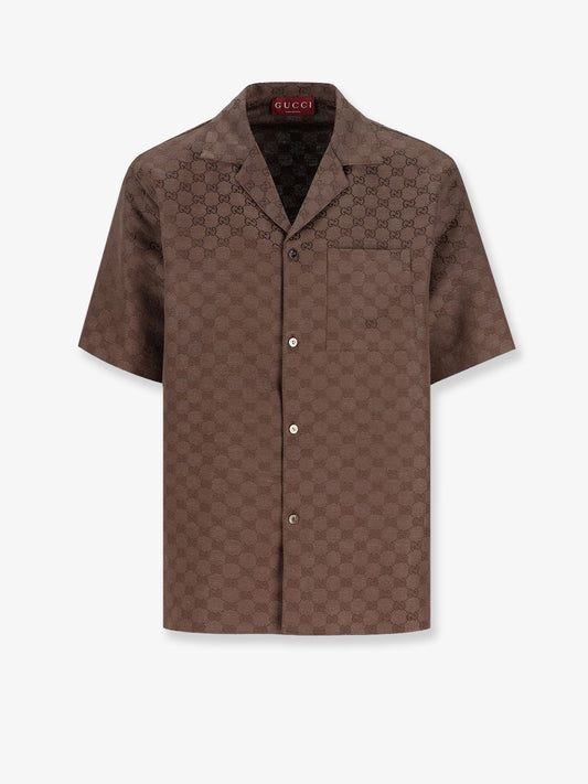 GG linen blend shirt