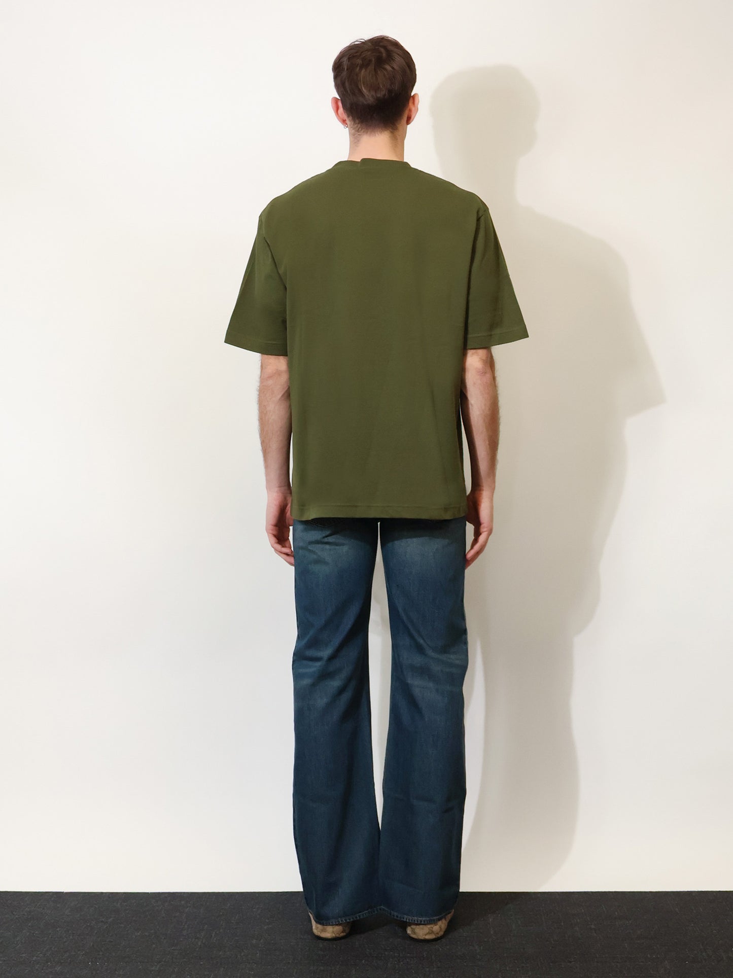 Cotton T-shirt with Gucci embroidery on the front