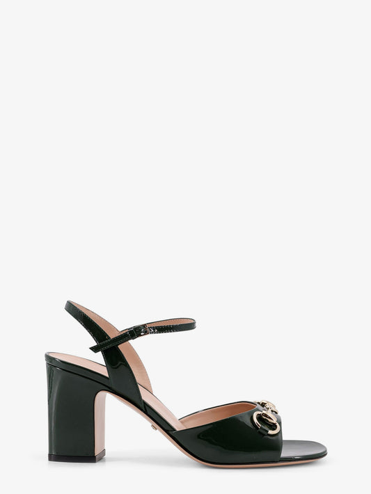 Patent leather sandals