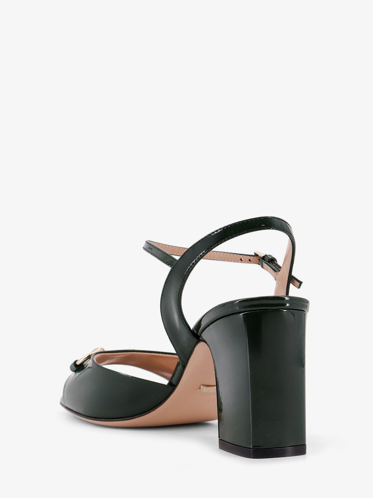 Patent leather sandals