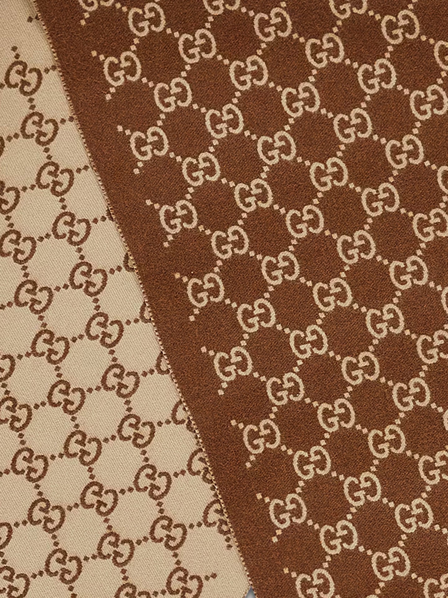 Cashmere scarf with GG print