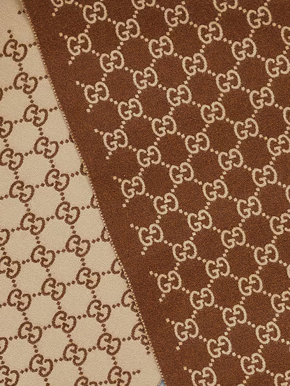 Cashmere scarf with GG print thumbnail