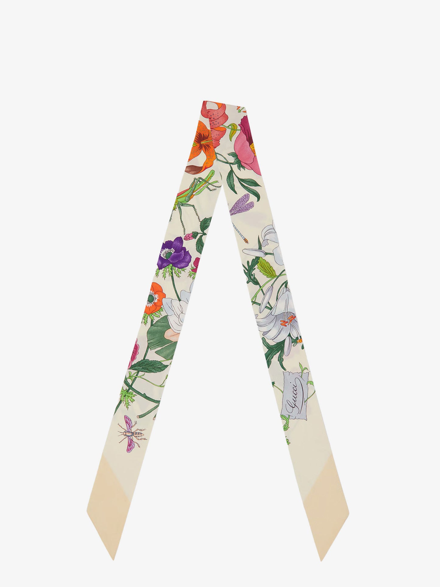 Silk twill bandeau
