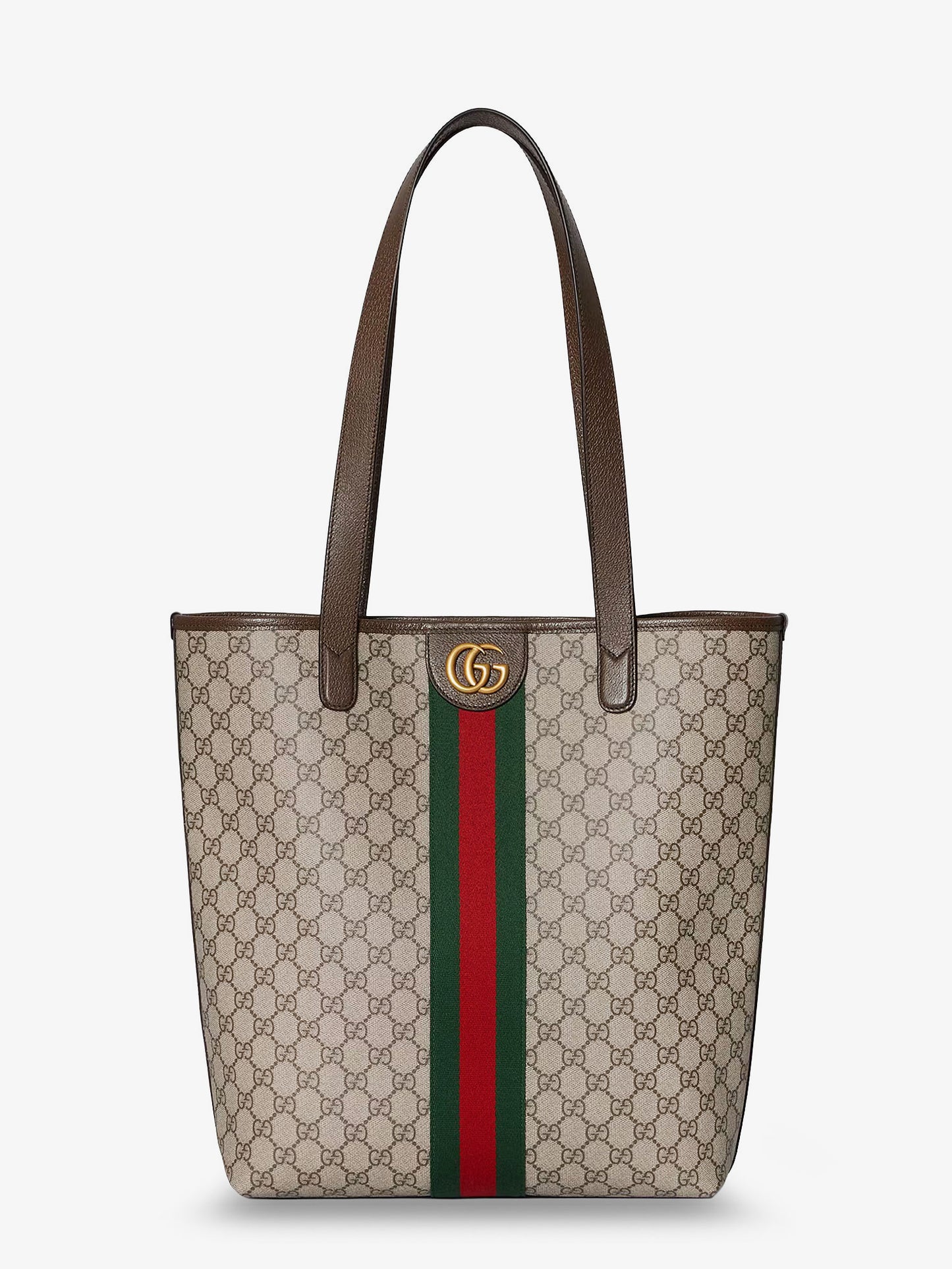 GG Monogram fabric Ophidia shopping bag