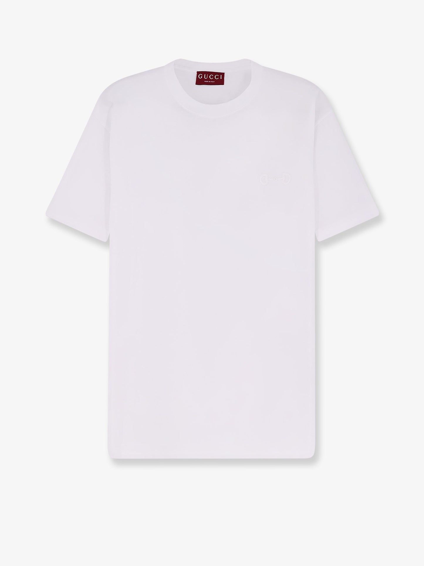 Cotton t-shirt with frontal Horsebit