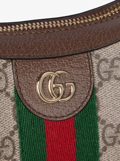Ophidia GG Fabric and leather shoulder bag thumbnail