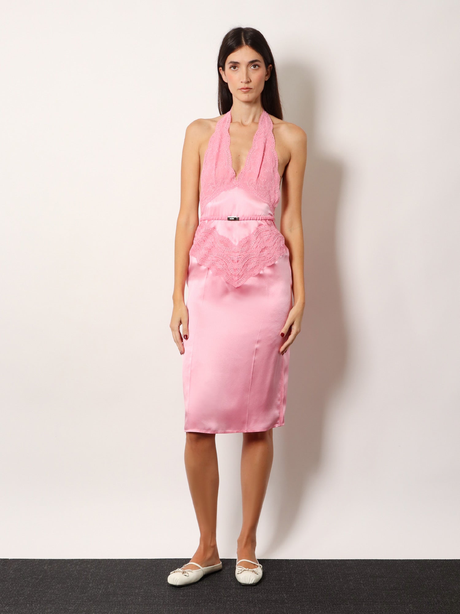 Silk Satin Midi Dress GUCCI