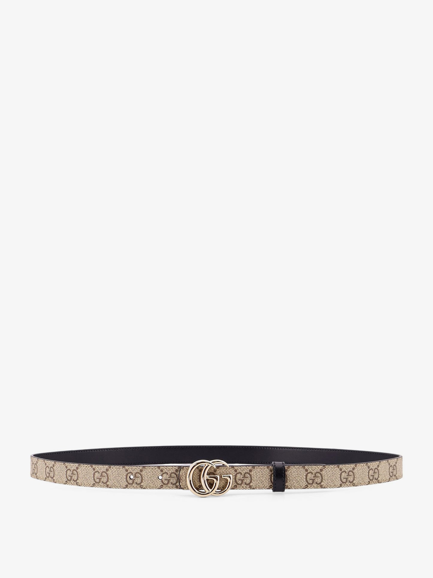 Coated canvas reversible belt with GG Supreme motif