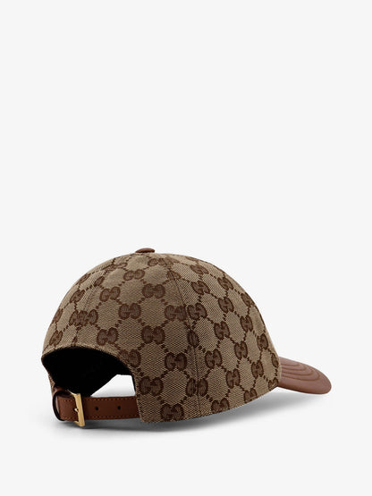 GG Supreme Fabric and leathr hat thumbnail
