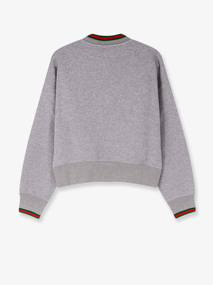 Cotton sweatshirt with Web detail thumbnail